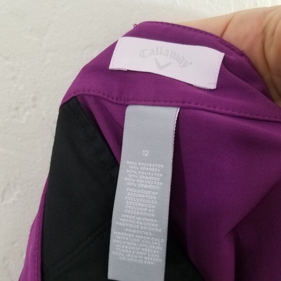 Callaway Athletic Shorts Stretch Purple Size 12 - Picture 6 of 6